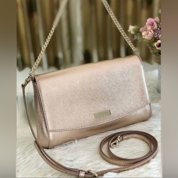 NEW!! Kate Spade Rose Gold Greer Laurel Way Saffiano Crossbody Clutch
NWOT - Picture 1 of 10